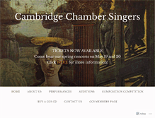 Tablet Screenshot of cambridgechambersingers.org